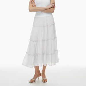 Aritzia Wilfred Damaque skirt, white, size small